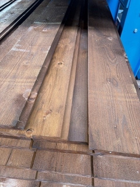 sponningplank bruin geïmpregneerd 22x200 mm halfhout, Geïmpregneerd, Minder dan 25 mm, Nieuw, Ophalen of Verzenden