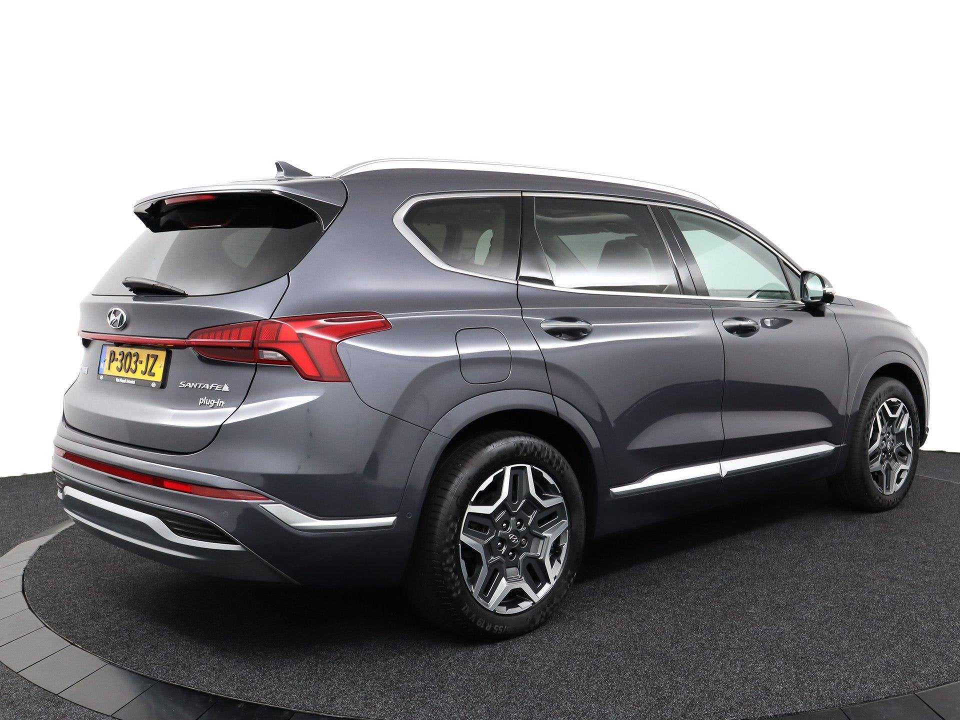 Hyundai Santa Fe 1.6 T-GDI PHEV Premium Plus Sky Automaat |, Gebruikt, Euro 6, 4 cilinders, Blauw