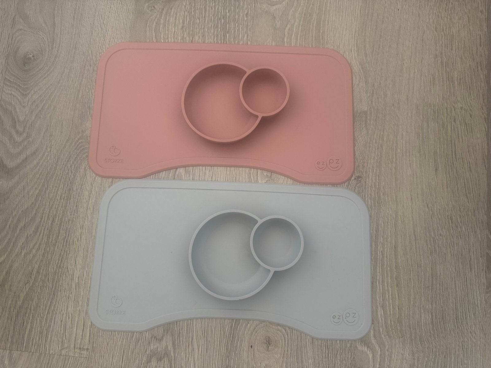 EZPZ by Stokke placemats (2 stuks) roze en lichtgrijs, Verzenden, Zo goed als nieuw
