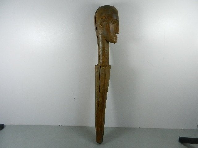 Lobi altaar kop Burkina Faso, Antiek en Kunst, Hout, 38 cm, Afrika, Ophalen of Verzenden