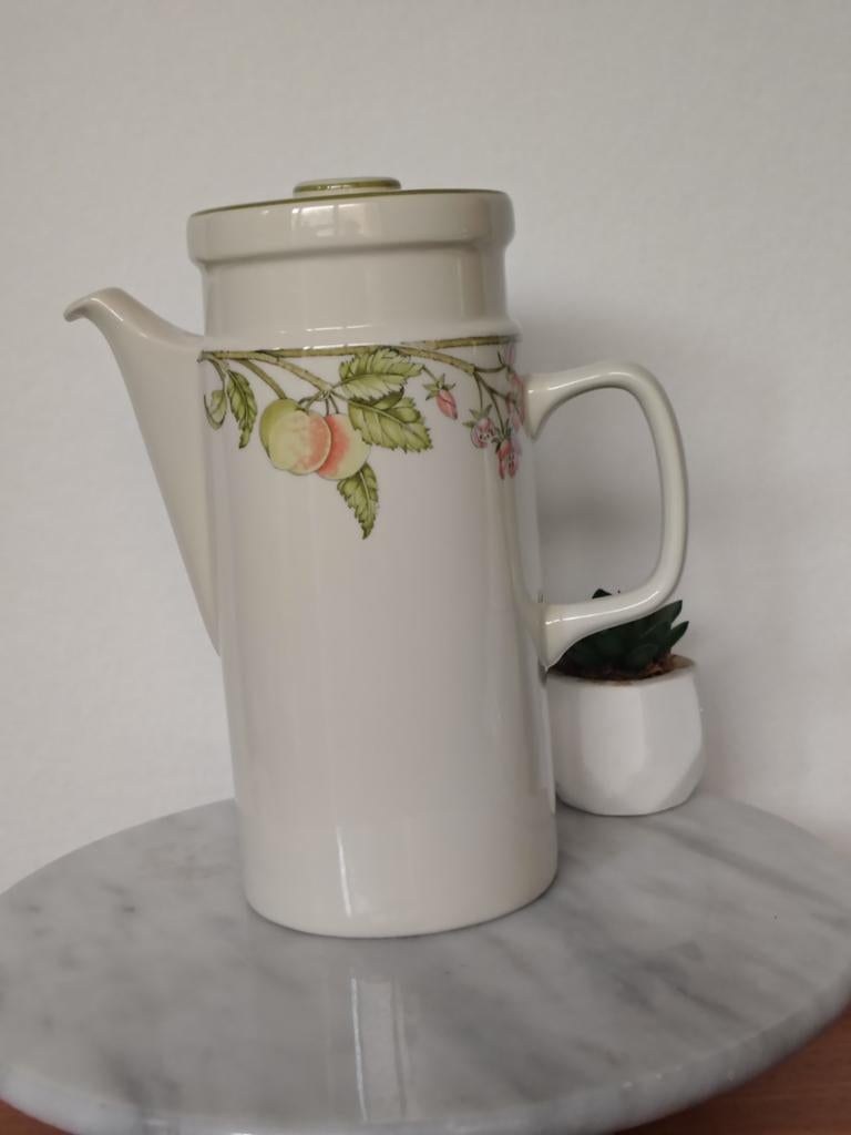 Vintage Wedgwood Wild Apple Koffiepot - Landelijke Stijl, Ophalen of Verzenden
