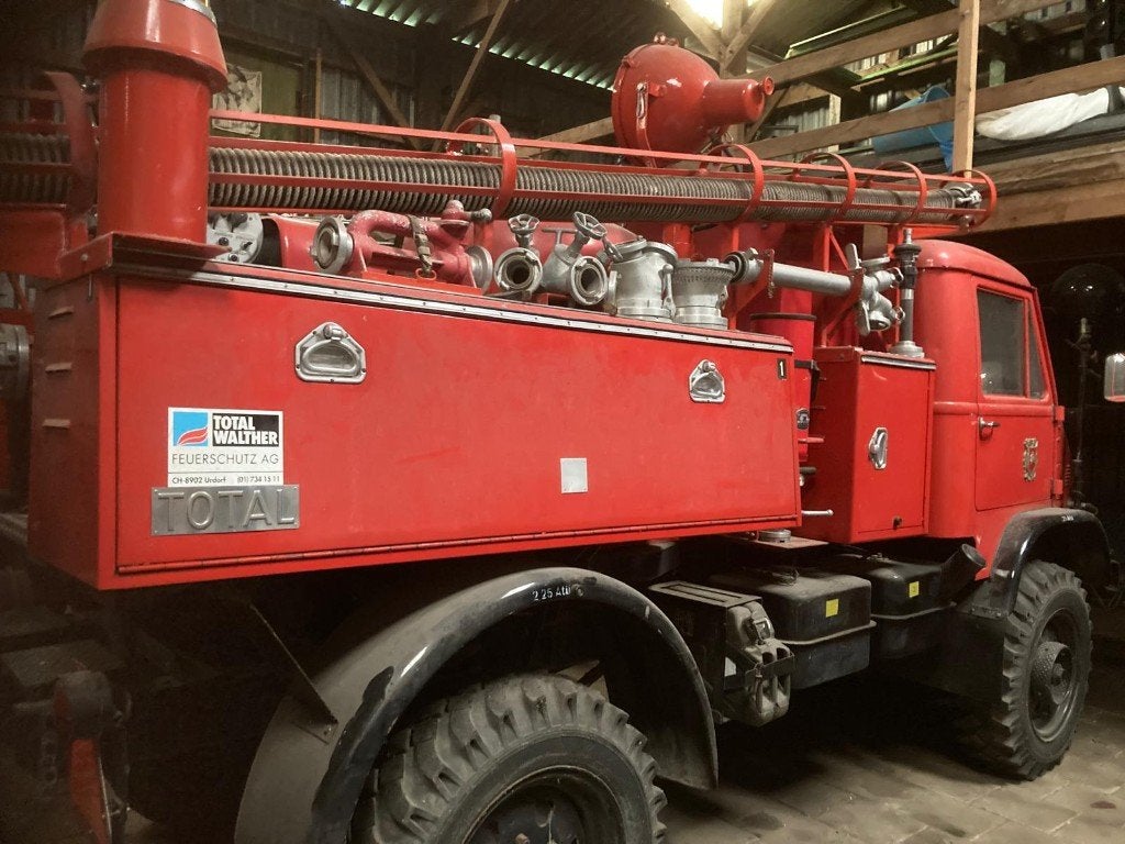oldtimer unimog brandweerauto, Ophalen of Verzenden