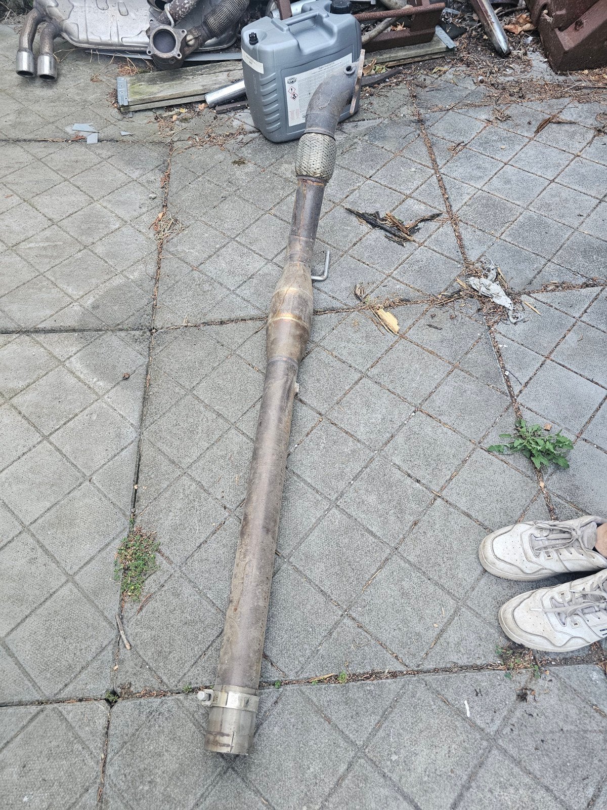 3 inch downpipe golf 5 gti rvs, Auto-onderdelen, Ophalen, Gebruikt