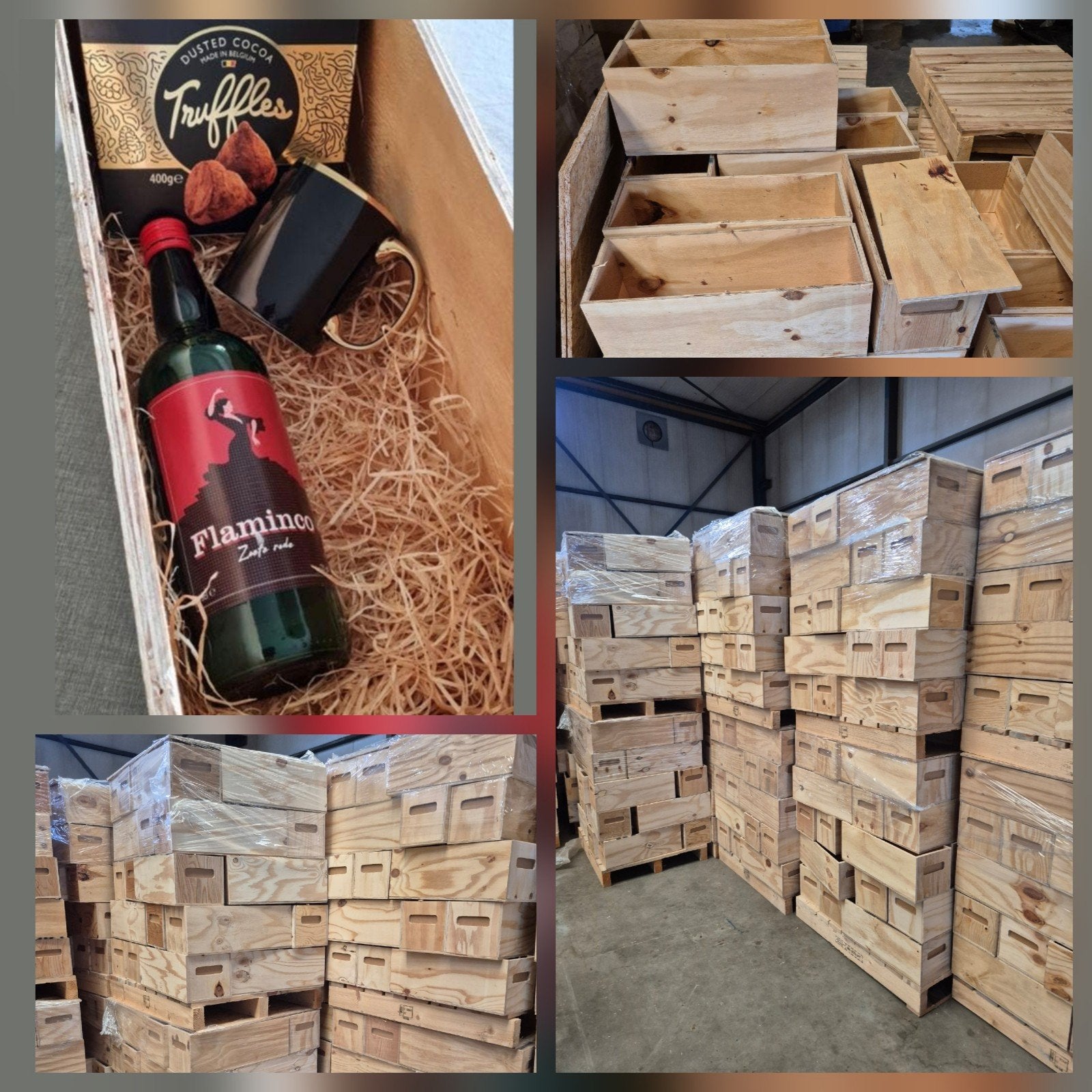 prachtige kistjes 51x20x20 nu per pallet 30 stuks €50,-, Diversen, Kerst, Nieuw, Ophalen of Verzenden