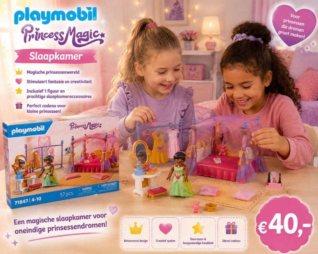 Playmobil Princess Magic Slaapkamer, Nieuw, Kasteel/Fort, Princess, Complete set