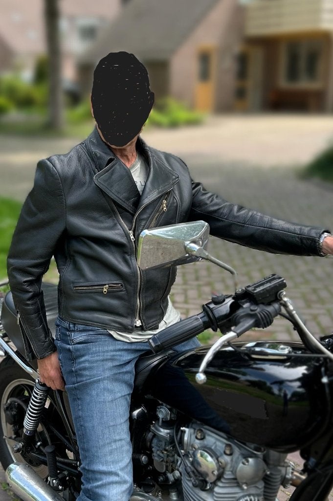 Leren motor, jas , jack., Motoren, Kleding | Motorkleding, Jas | leer, Tweedehands, Ophalen
