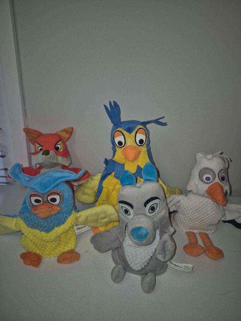 Set fabeltjes krant handpoppen, Ophalen of Verzenden, Gebruikt, Overige typen