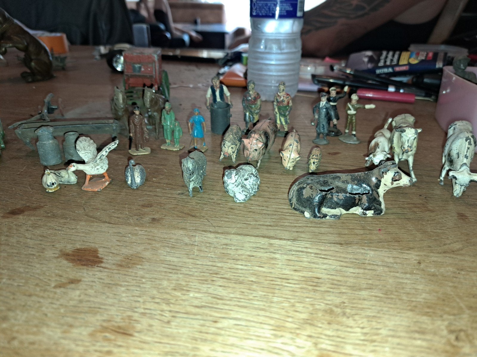 Vintage Loden Speelgoed Figuren Collectie (Jaren '50-'70), Ophalen of Verzenden, Gebruikt