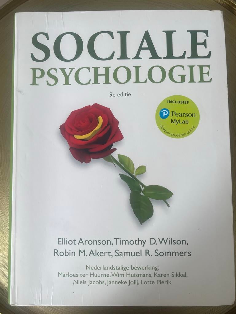 Sociale Psychologie - 9e editie - Aronson, Wilson, Akert, So, Ophalen of Verzenden, Gelezen