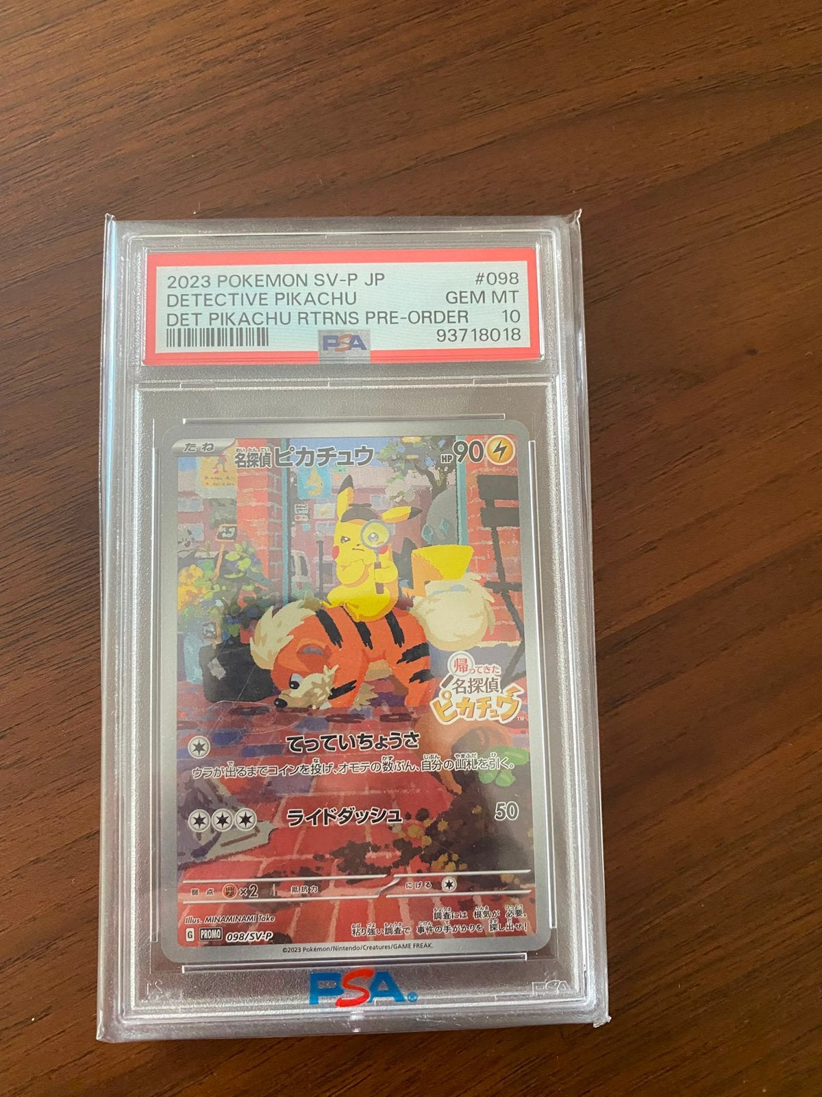 Detective Pikachu 098 PSA 10, Ophalen of Verzenden, Nieuw, Losse kaart