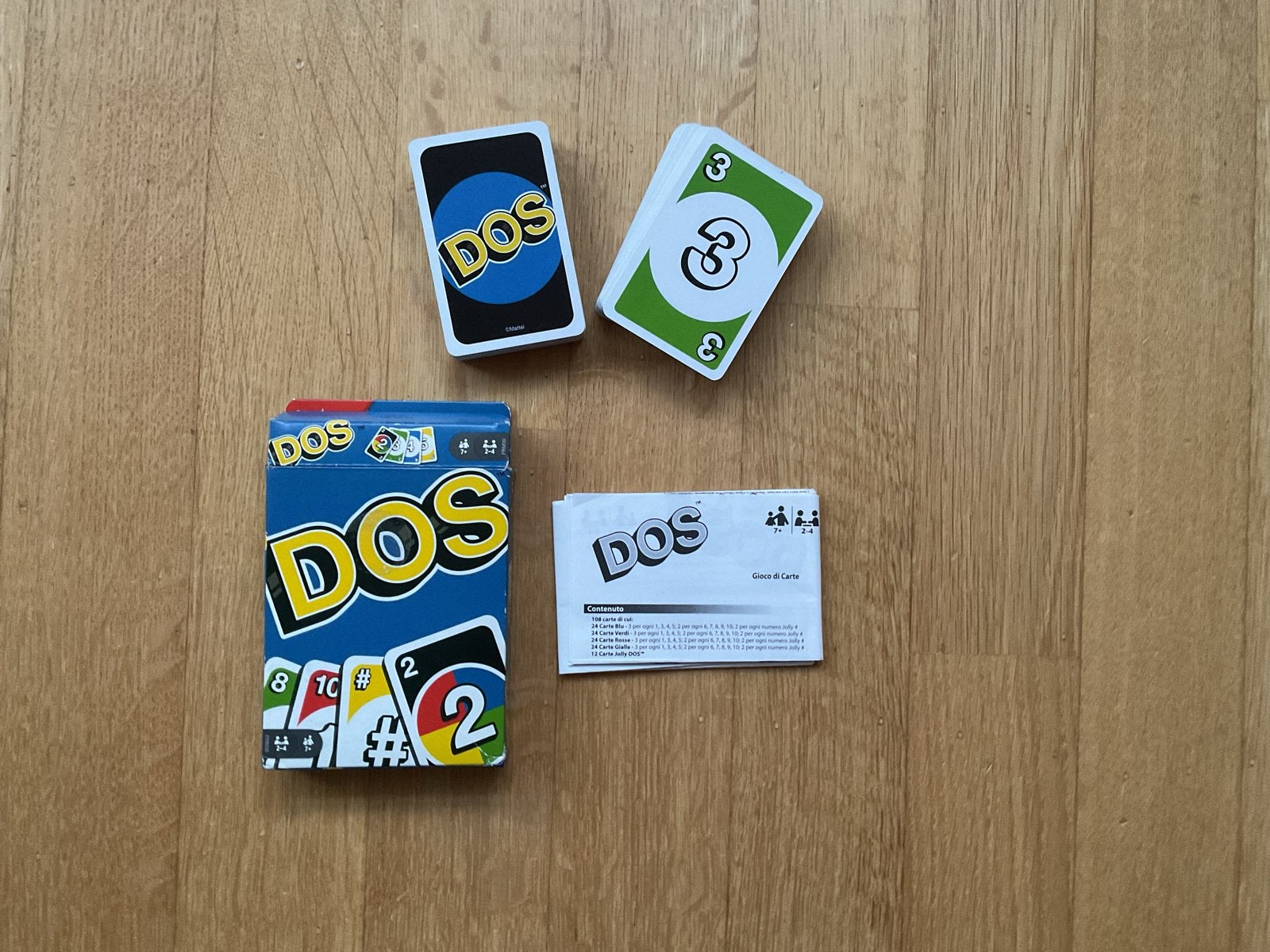 DOS Kaartspel  Uno. Zo goed als nieuw. Mattel., Een of twee spelers, Ophalen of Verzenden, Zo goed als nieuw