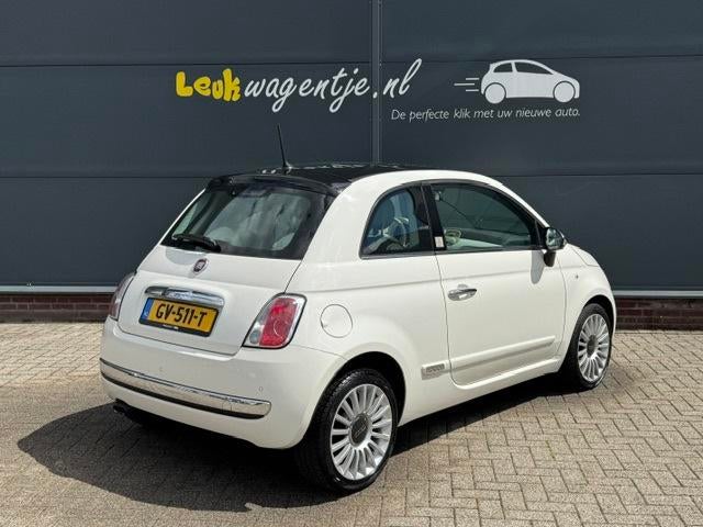 Fiat 500 0.9 Turbo Rivièra Maison *leder *climate *NL auto, Voorwielaandrijving, Gebruikt, Bedrijf, Handgeschakeld