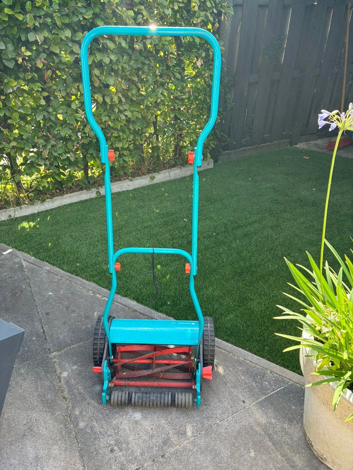 Gardena hand grasmaaier met opvangbak, Ophalen, Gebruikt, Handgrasmaaier, Opvangbak