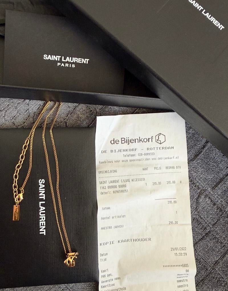 Saint laurent, Ophalen of Verzenden, Zo goed als nieuw, Goud, Overige materialen