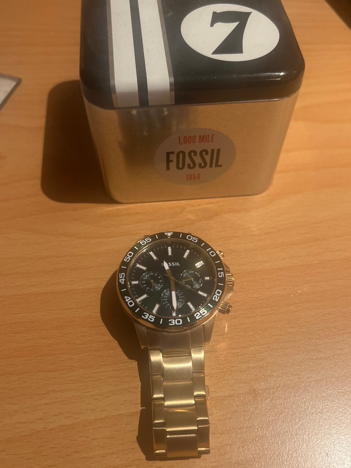 Origineel Fossil banon horloge goud, Sieraden, Tassen en Uiterlijk, Horloges | Heren, Overige merken, Gebruikt, Polshorloge, Ophalen of Verzenden