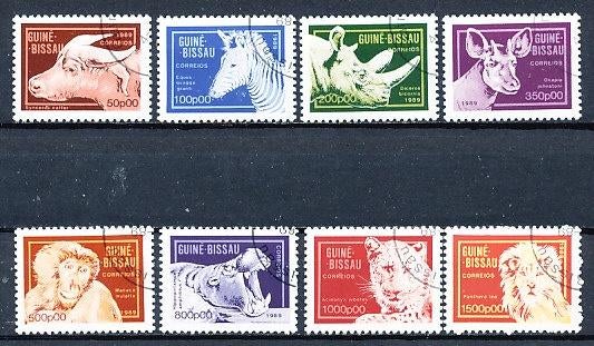 Guinee Bissau 1989 M1096-1103 gest., Ophalen of Verzenden, Overige landen, Gestempeld