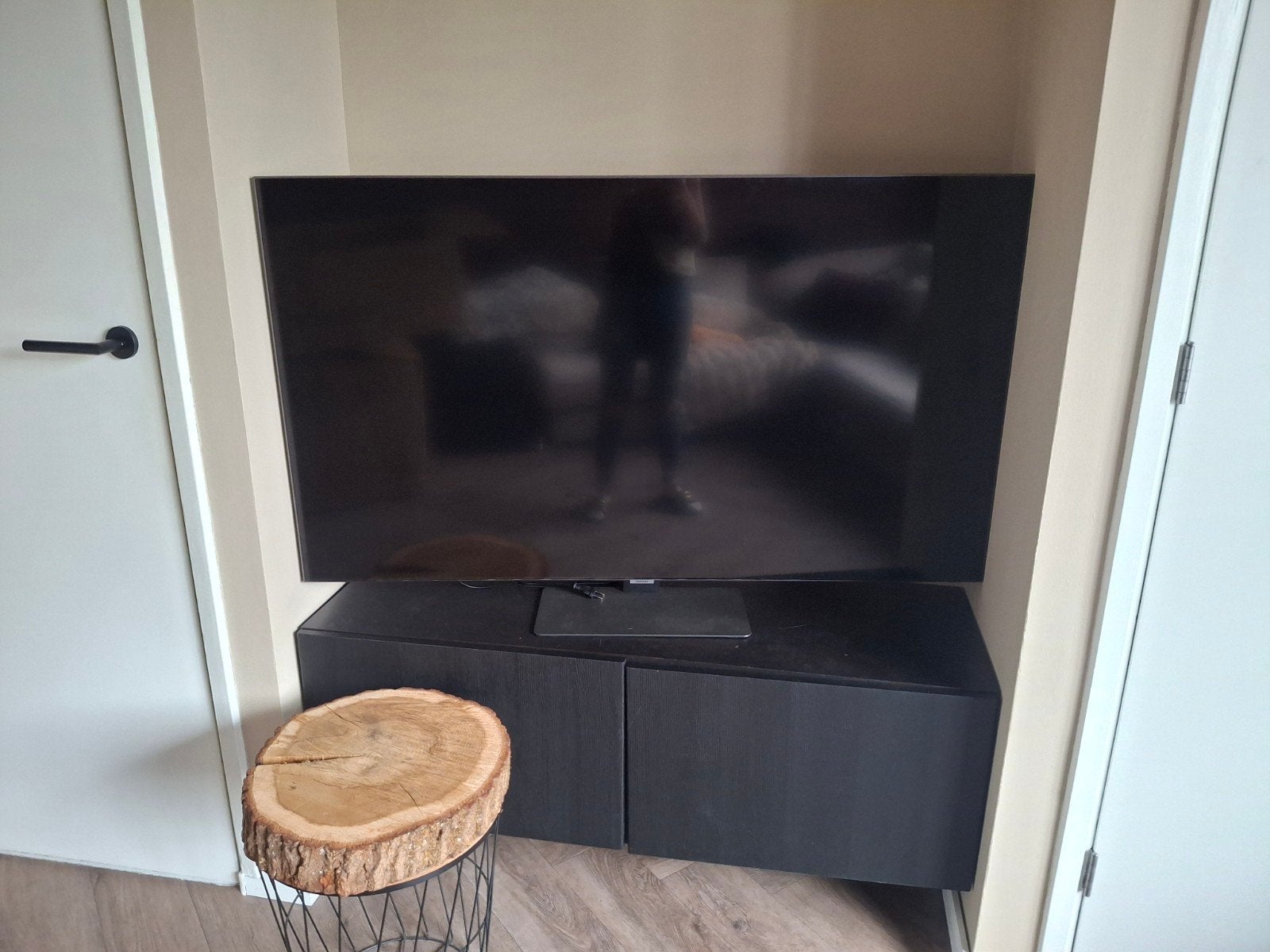 Samsung QLED 55 inch 4K Smart TV (QE55Q80AAT), Ophalen, QLED, Zo goed als nieuw, Samsung