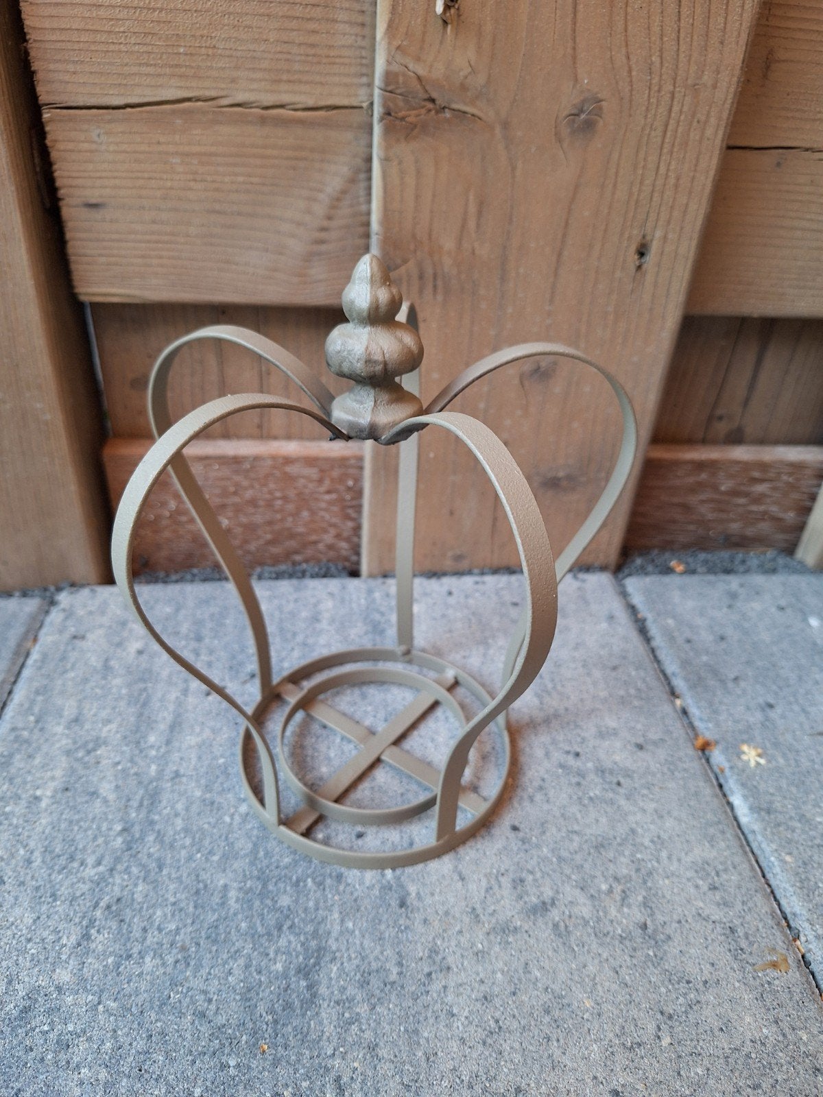 Decoratieve ijzeren kroon - sfeervolle woondecoratie, Huis en Inrichting, Woonaccessoires | Overige, Vintage, Gebruikt, Ophalen of Verzenden