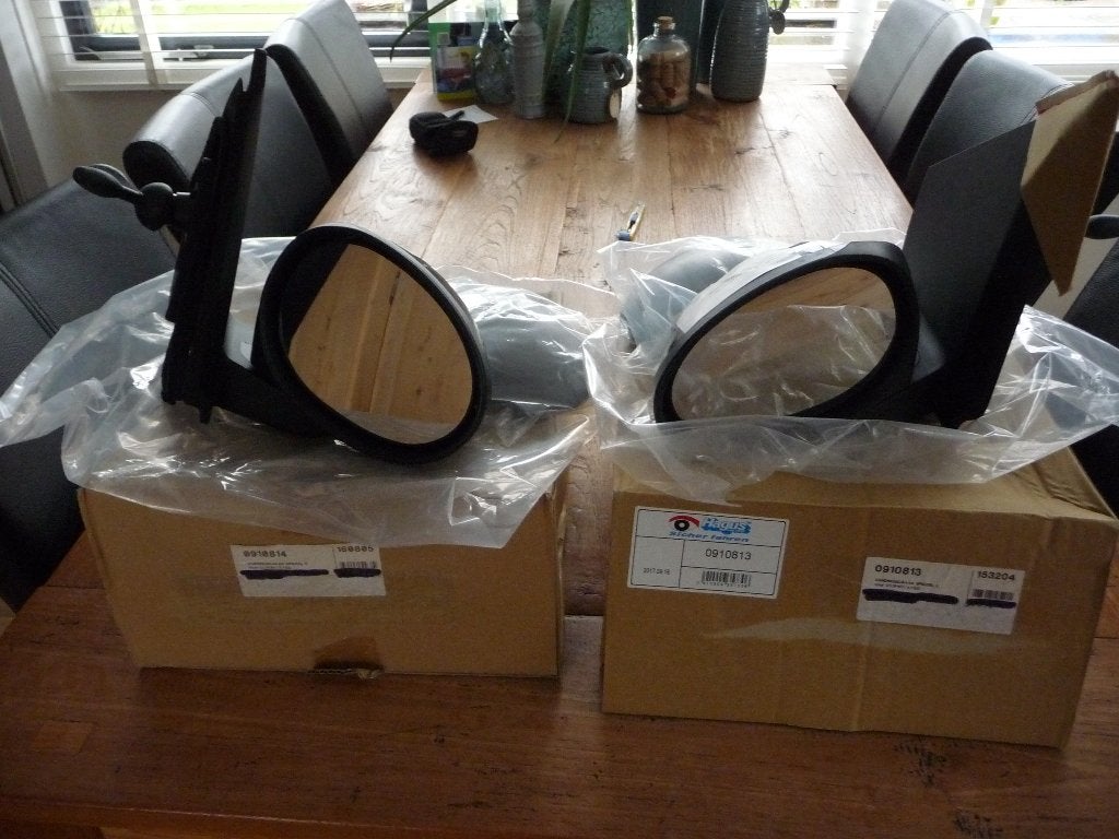 Set Spiegels Links en Rechts Kap in de Primer C1/Aygo/107, Auto-onderdelen, Ophalen of Verzenden, Nieuw, Citroën