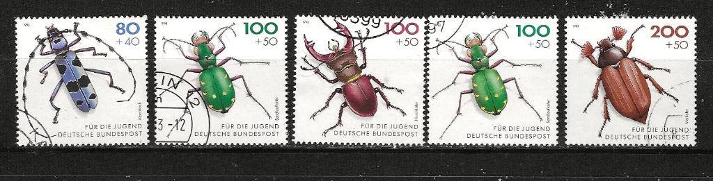 Insecten 8 BRD 1666-1670, Ophalen of Verzenden, Gestempeld, Dier of Natuur