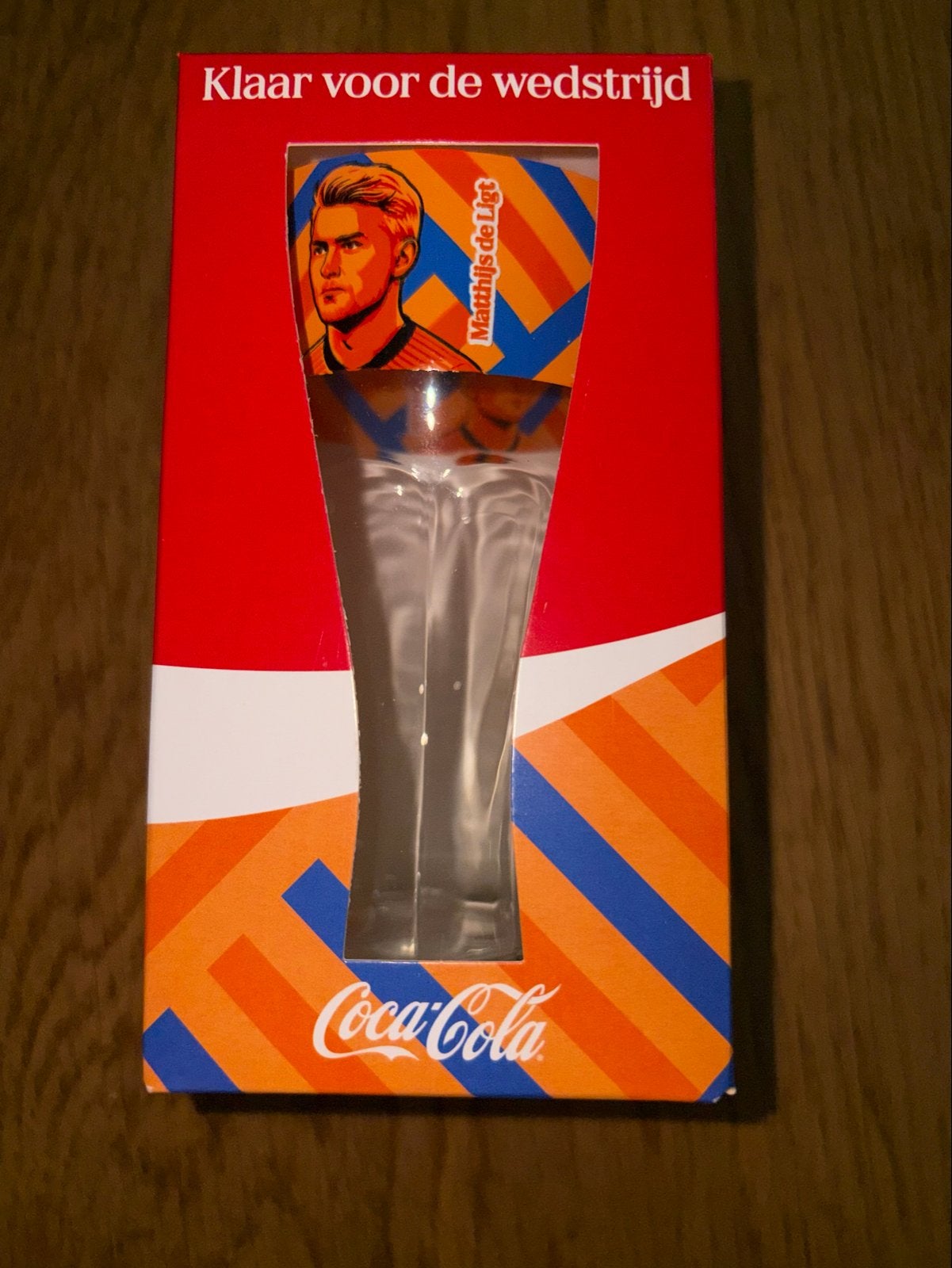 Coca-Cola glas Matthijs de Ligt, Verzamelen, Ophalen of Verzenden, Nieuw