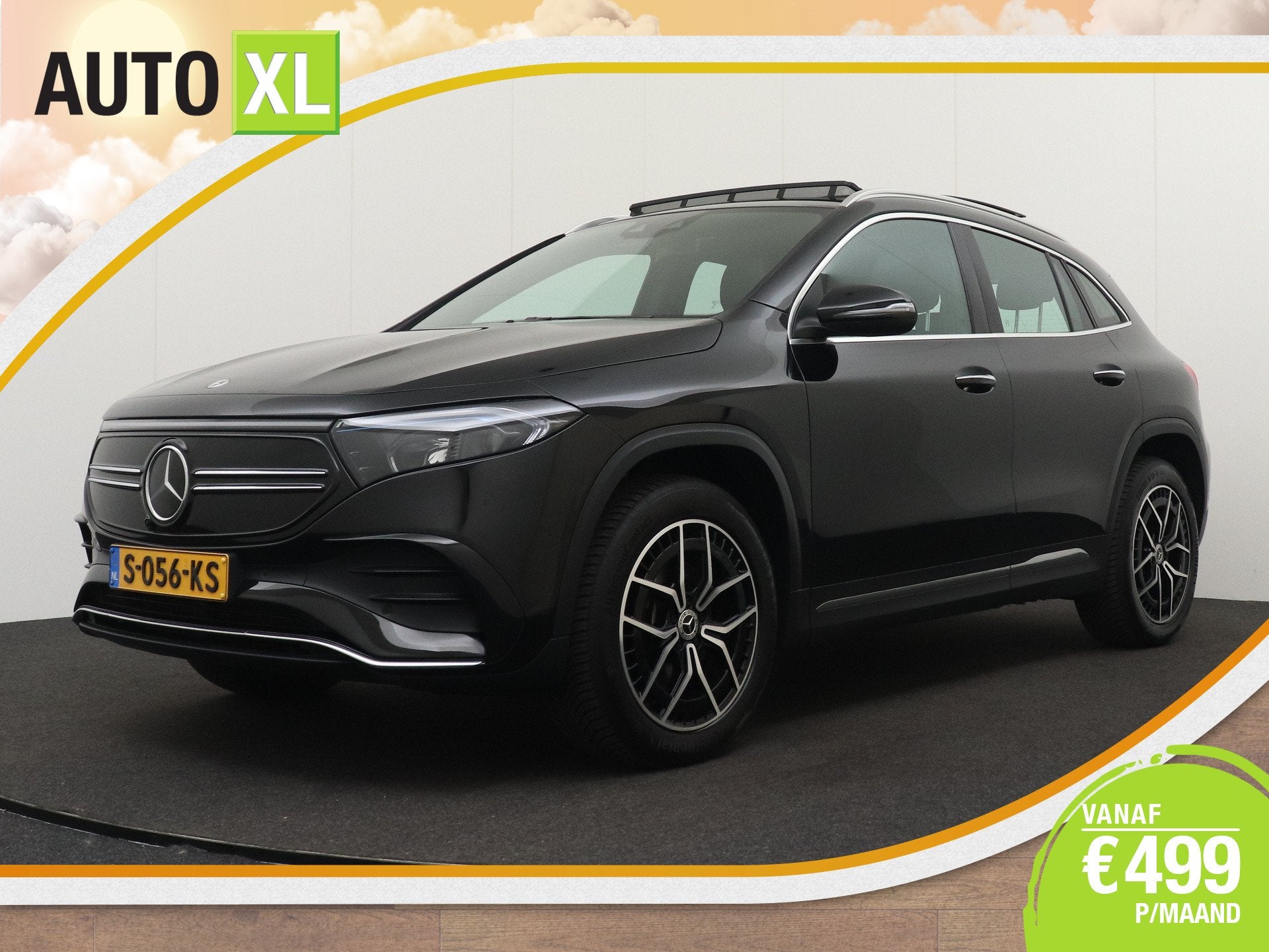 Mercedes-Benz EQA 250 AMG 67 kWh (92% SOH) Pano-dak Leder Ca, Auto's, 190 pk, Zwart, 90 €/maand, SUV of Terreinwagen