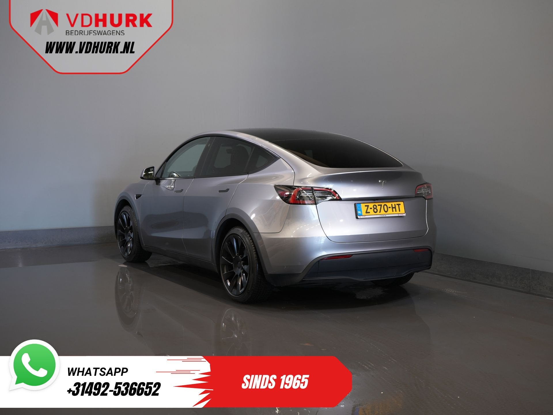 Tesla Model Y 455 Km WLTP (DEMO) Pano/ Memory/ Elek.klep/ St, Auto's, Automaat, Achterwielaandrijving, Gebruikt, 375 min