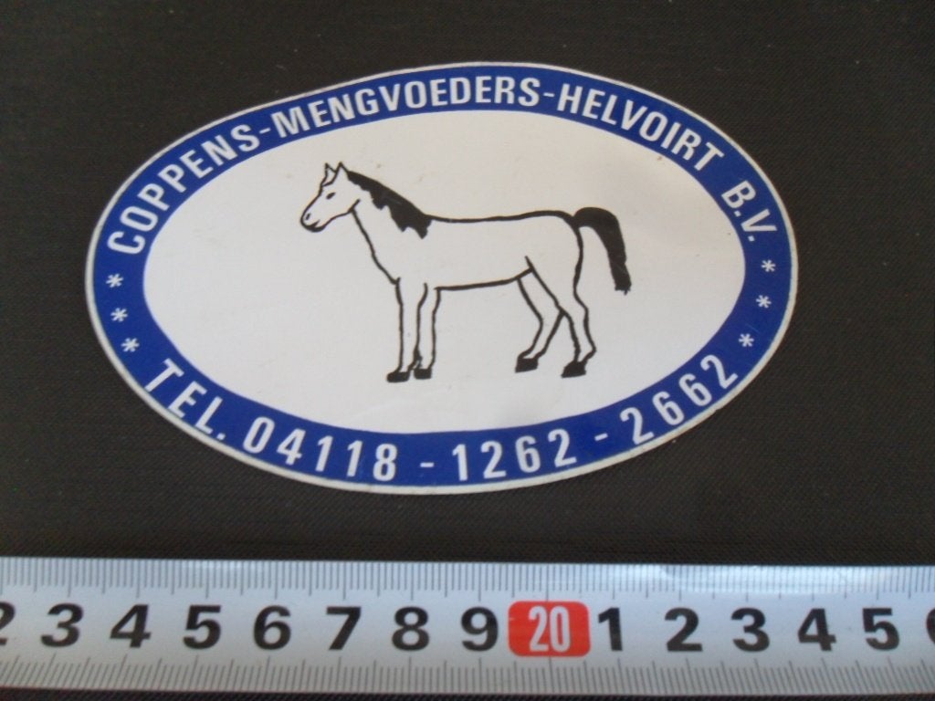 sticker helvoirt coppens mengvoeders, Verzamelen, Ophalen of Verzenden, Zo goed als nieuw