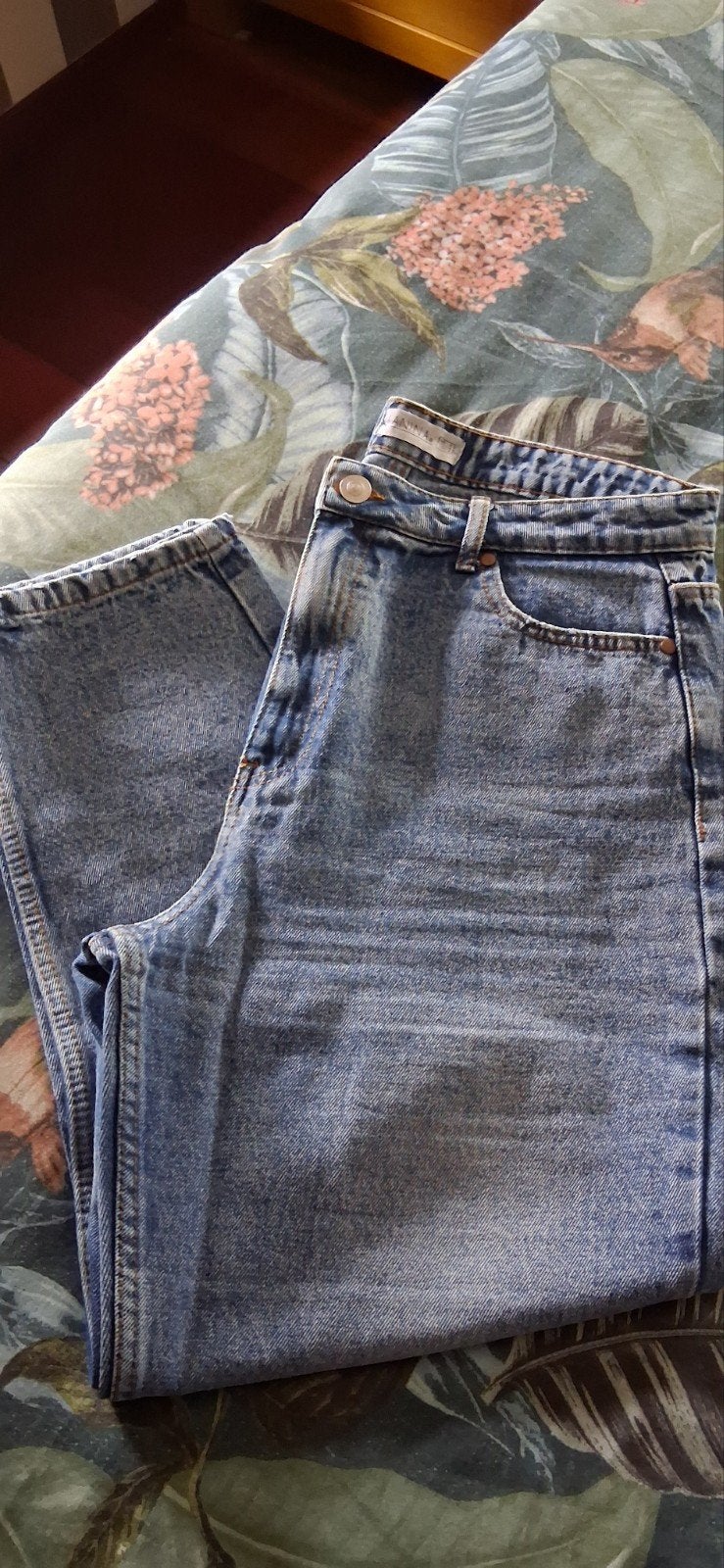 Janina jeans maat 42, Kleding | Dames, Blauw, Ophalen of Verzenden, W33 - W36 (confectie 42/44), Gedragen