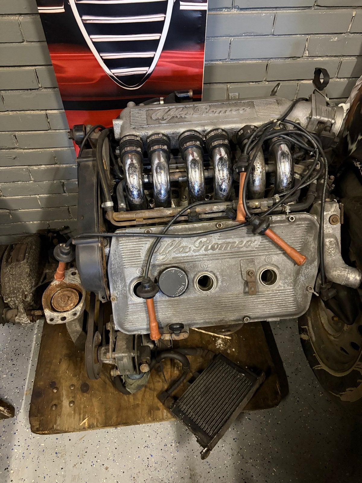 Alfa Romeo 155 2.6 V6 12V Motor met Bak en ECU, Ophalen of Verzenden, Gebruikt, Alfa Romeo