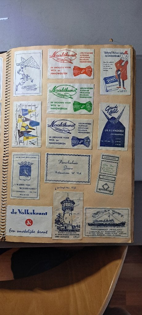 Unieke verzameling suikerzakjes in album, Ophalen, Nederland