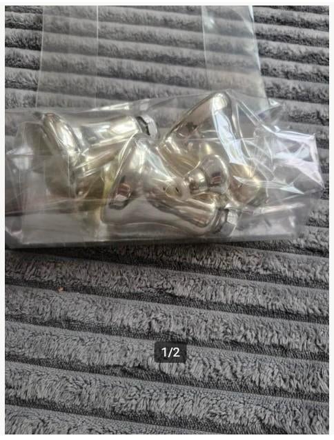 3 kerstklokken en 1 kleintje h, Onbekend, Ophalen of Verzenden, Zo goed als nieuw, Losse verkoop