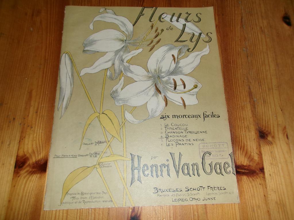 Fleur de lys - badinage - henri van gael, Gebruikt, Ophalen of Verzenden, Artiest of Componist, Piano
