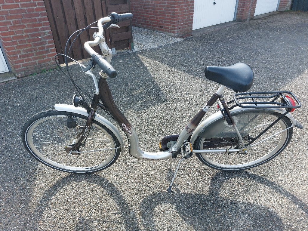 mooie fiets lage instap, 53 tot 56 cm, Versnellingen, Zo goed als nieuw, Trommelrem