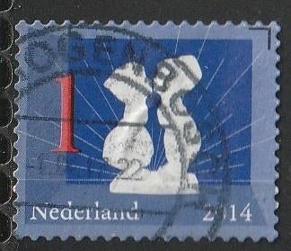 Nederland 2014 3144 Kussend paartje, Gest Den Bosch, Ophalen of Verzenden, Na 1940, Gestempeld