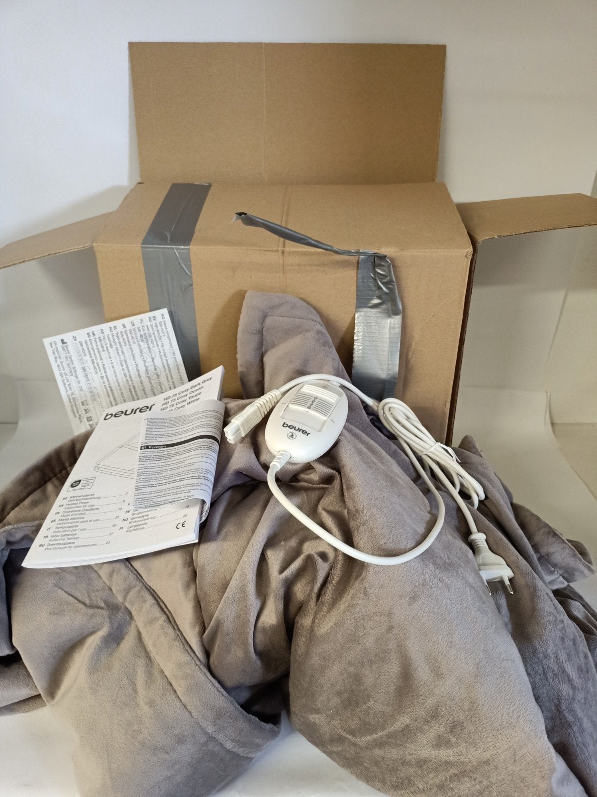 Beurer HD 75 elektrisch deken nieuw, Ophalen of Verzenden, Nieuw, Eenpersoons, Overige typen
