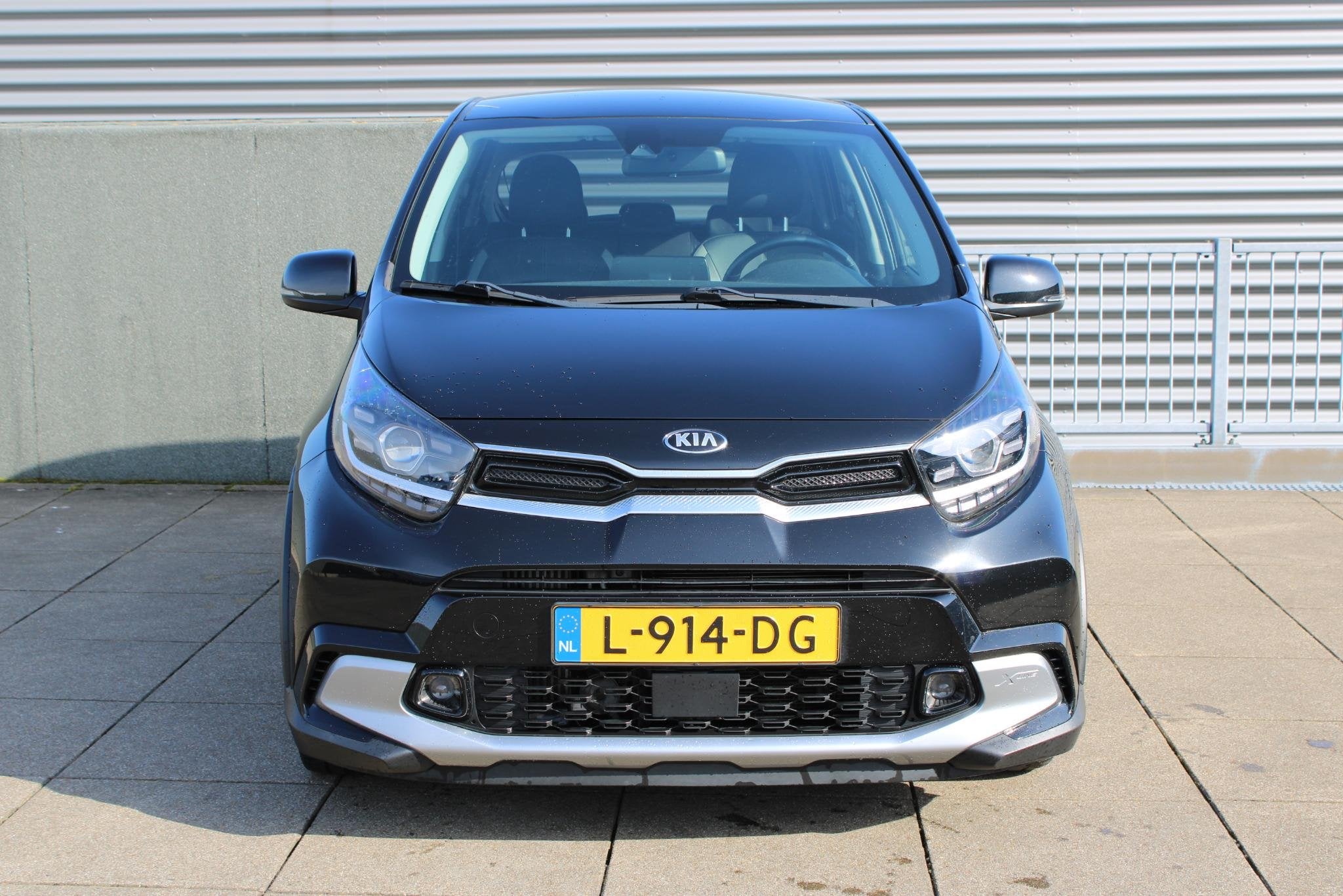 Kia Picanto 1.0 T-GDi X-Line 5-persoons TURBO 100PK Stuur+ S, Auto's, Automatische klimaatregeling, 101 pk, Gebruikt, Zwart