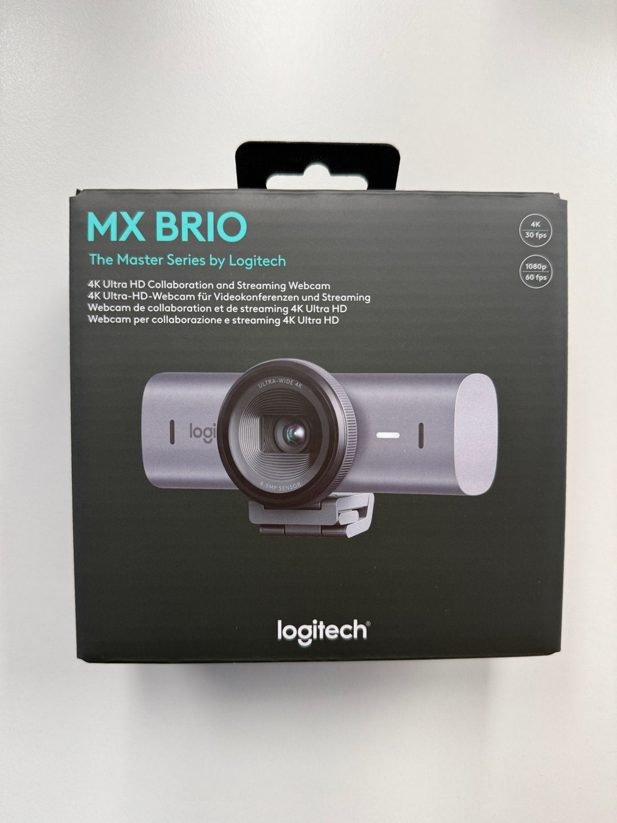 Logitech MX Brio 4K Webcam - Nieuw in doos, Nieuw, MacOS, Ophalen of Verzenden, Monitorclip