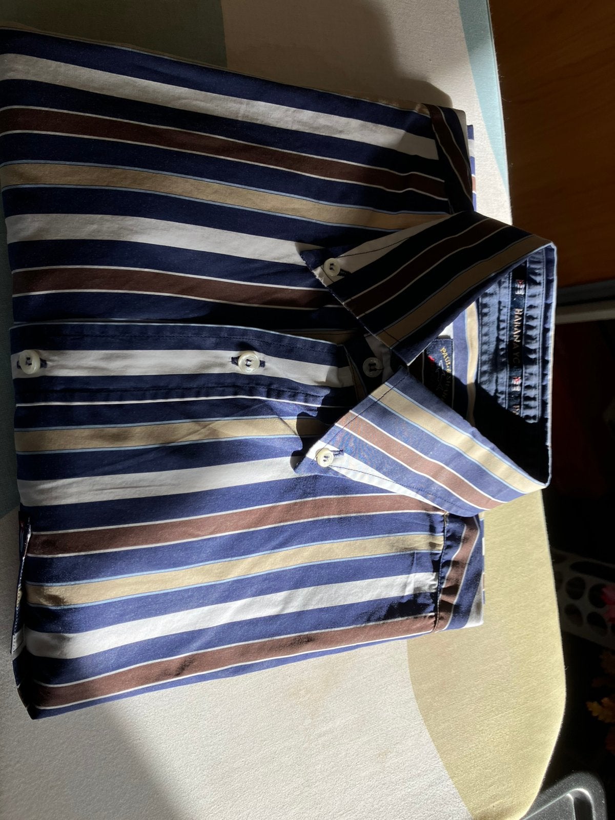 Te koop paul&shark overhemd, Ophalen of Verzenden, Zo goed als nieuw, Blauw, Halswijdte 41/42 (L)