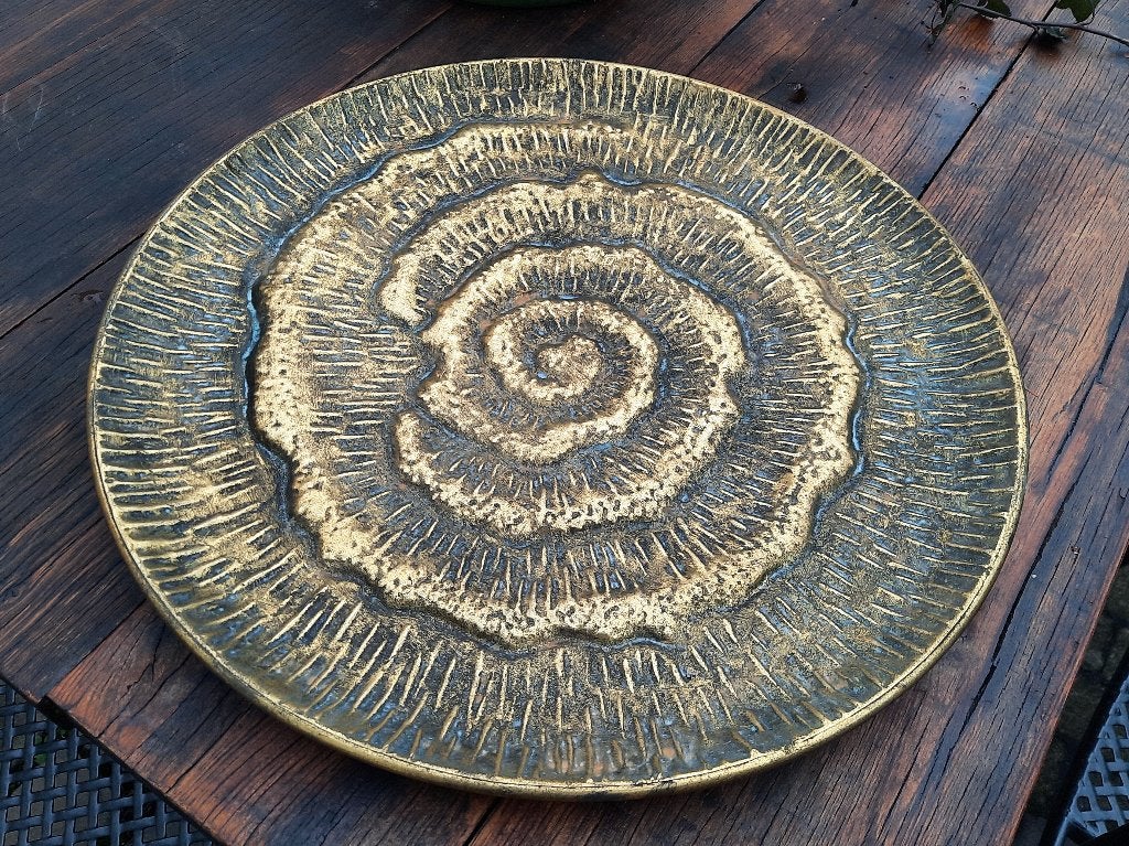 Stijlvolle decoratieve schaal van PTMD, Ophalen, Schaal, Rond, Nieuw