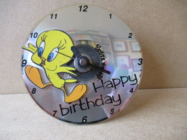 adv10539 tweety cd klokje, Verzamelen, Ophalen, Looney Tunes, Gebruikt, Overige typen