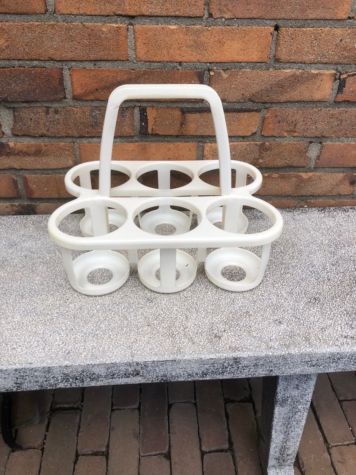 Flessenrek voor 6 flessen - Wit kunststof, Kunststof, Ophalen of Verzenden, Wit, Overige merken