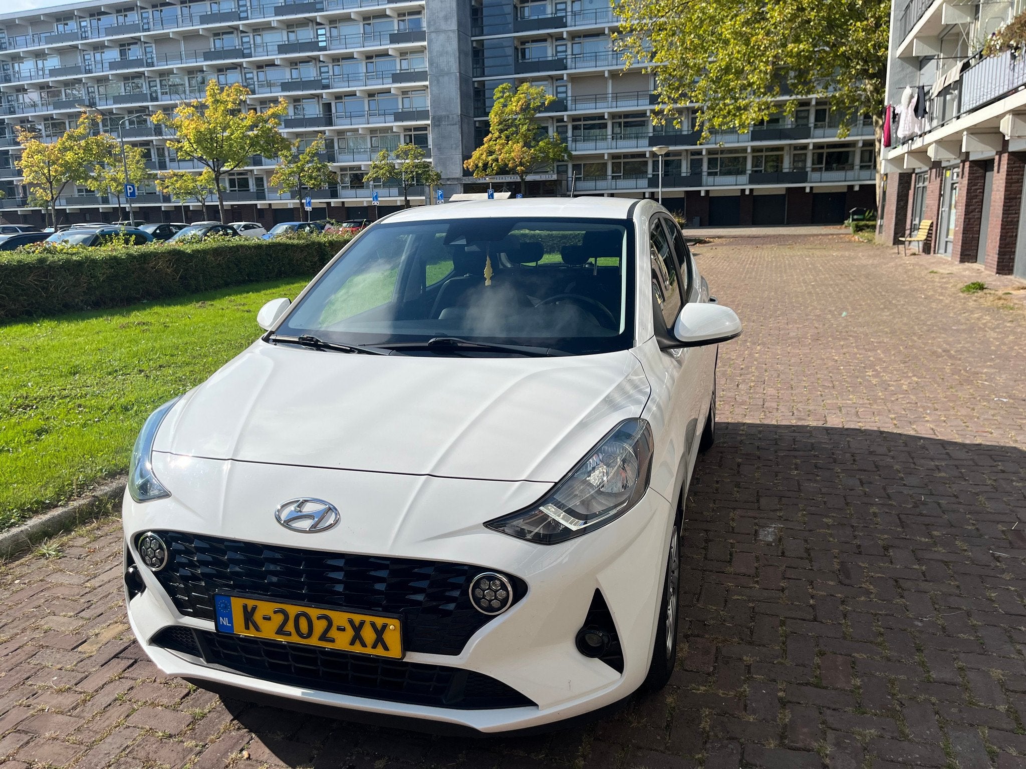 Hyundai I10, Gebruikt, Euro 6, Wit, Bedrijf