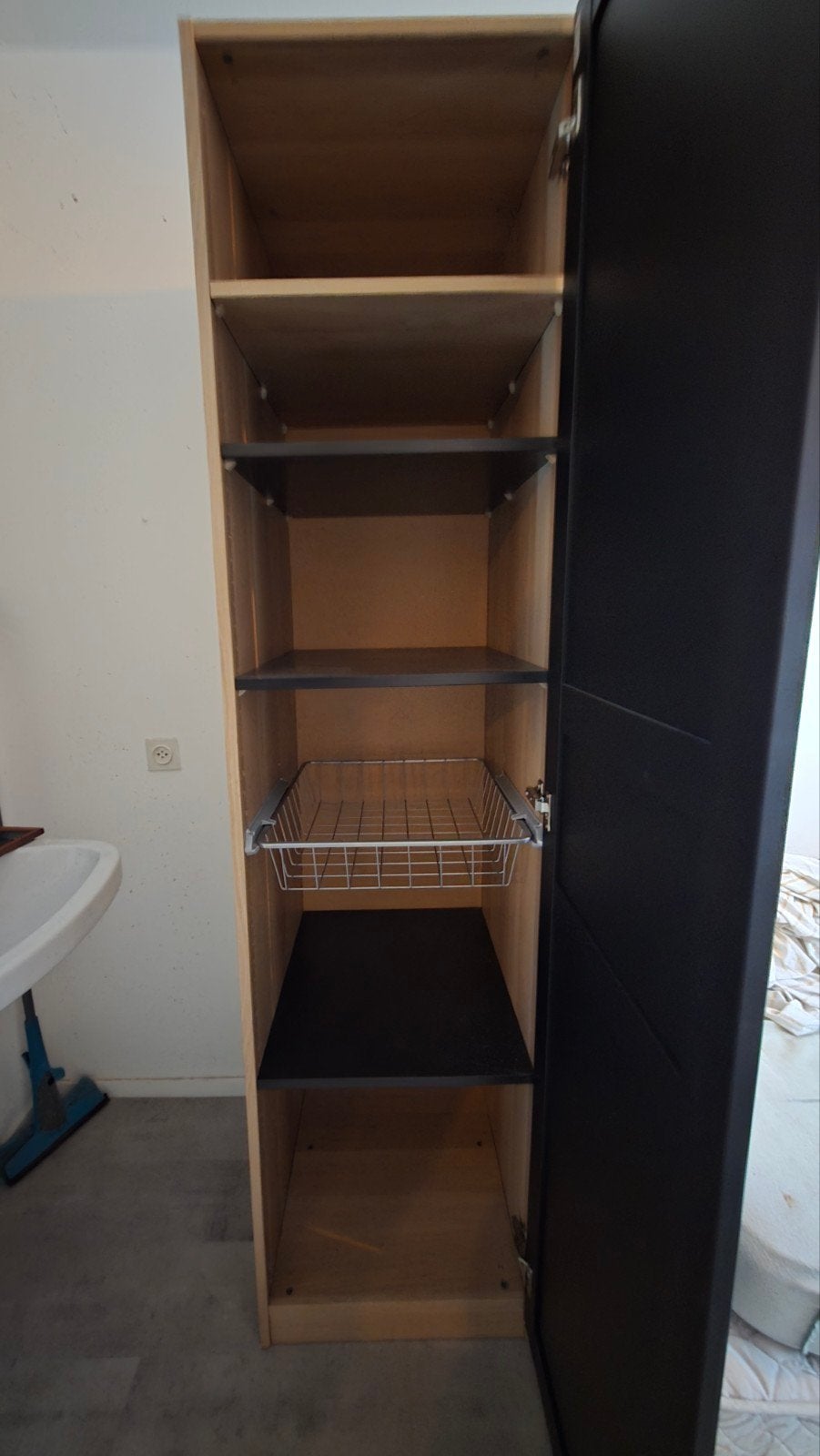 IKEA PAX kast met FLISBERGET deur, Huis en Inrichting, Kasten | Kledingkasten, Ophalen, 200 cm of meer, 50 tot 100 cm, Modern