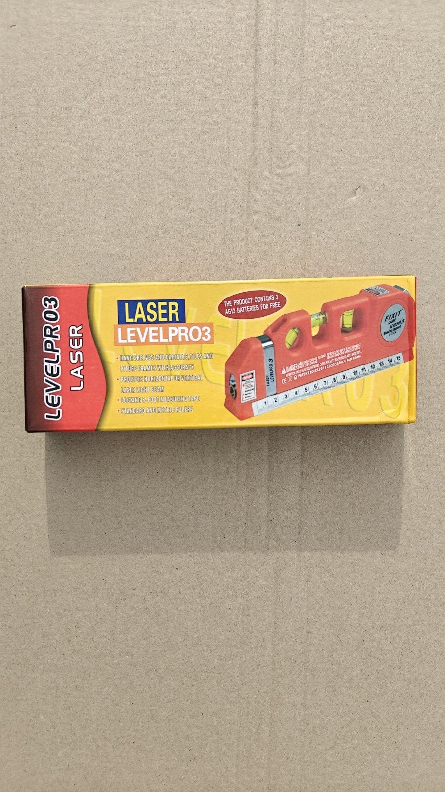 LASER LEVELPRO3 Waterpas met meetlint - Nieuw in doos, Ophalen of Verzenden, Nieuw, Waterpas, Overige merken
