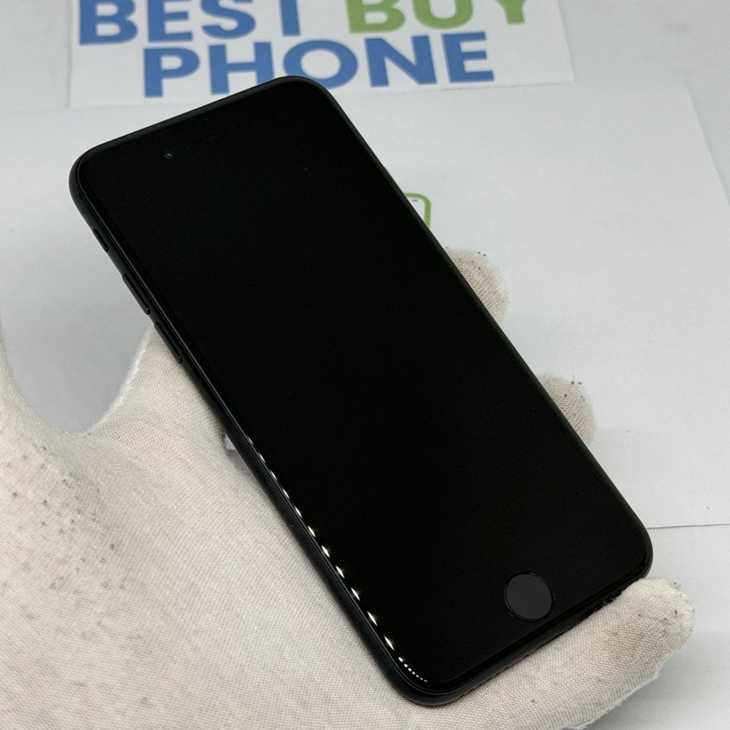 iPhone SE 2022 128GB zwart /krasvrij /98% batt /garantie, Telecommunicatie, 128 GB, Apple, Zwart, 98 %