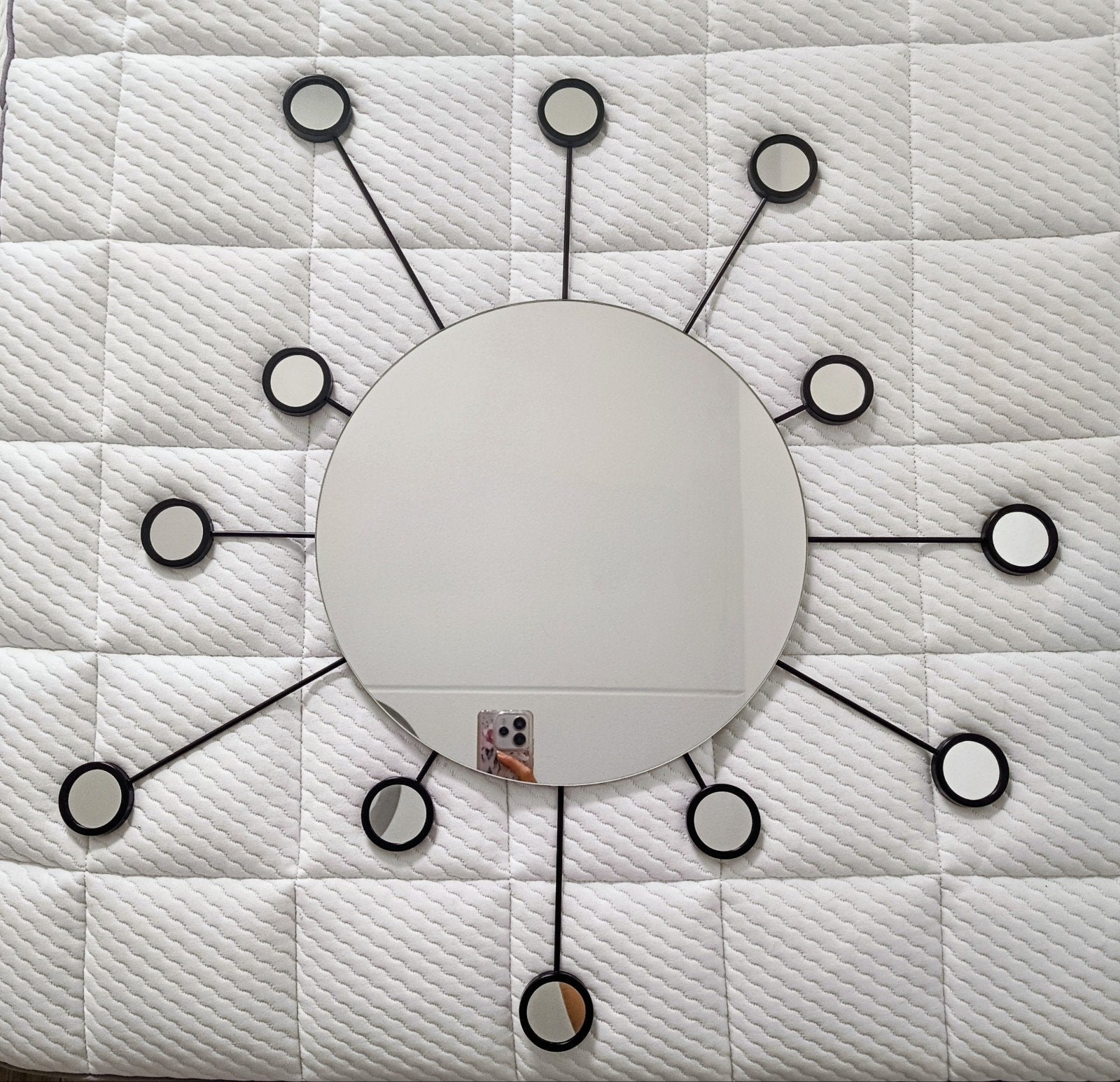 Vintage IKEA Figgjo wandspiegel sunburst design, Huis en Inrichting, Woonaccessoires | Spiegels, Ophalen of Verzenden