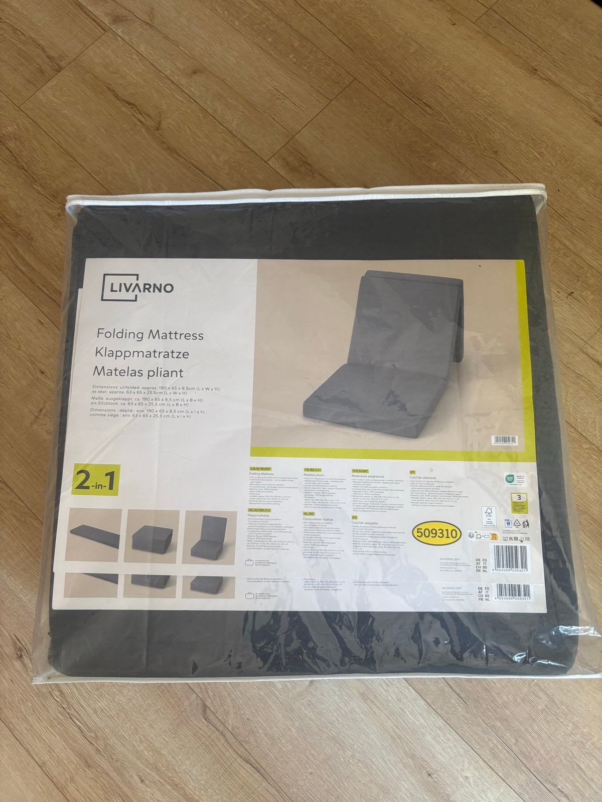 Nieuw Livarno Klapmatras - Nooit gebruikt, verkeerde maat, Huis en Inrichting, Slaapkamer | Matrassen en Bedbodems, Ophalen, Nieuw
