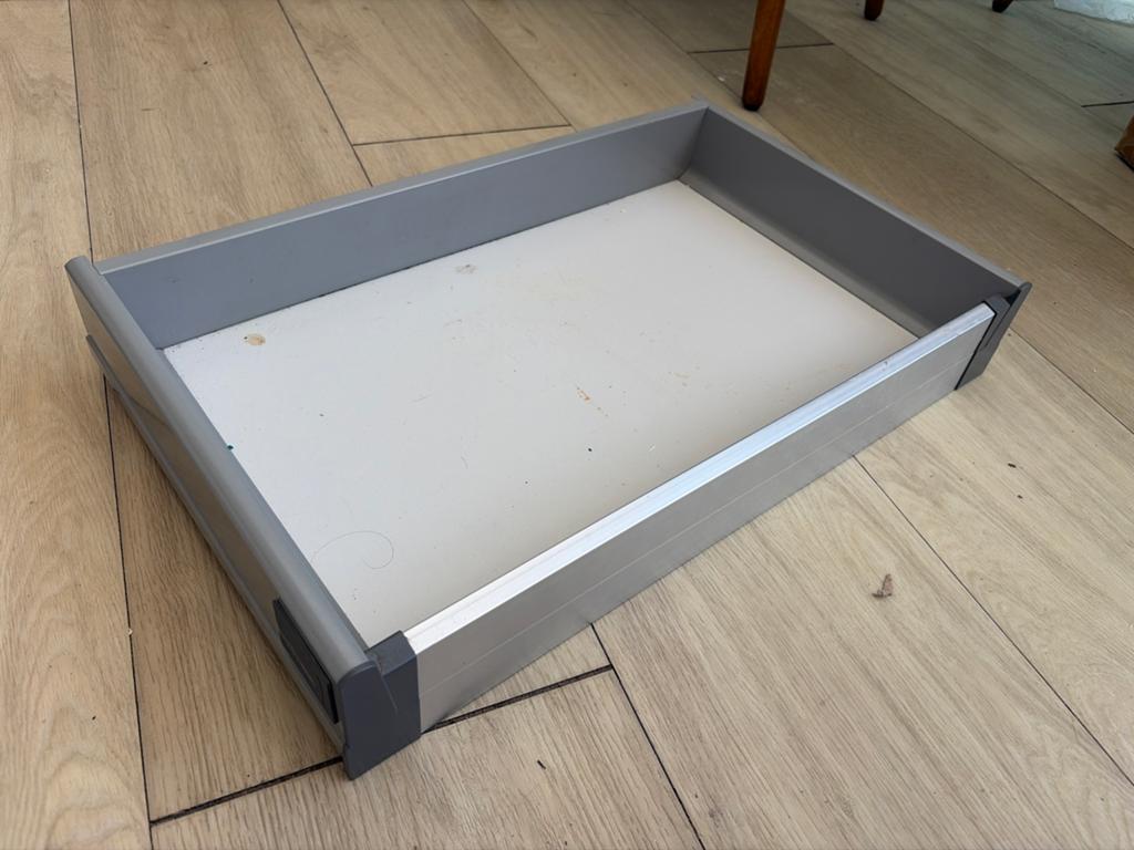 IKEA Rationell Binnenlade 60cm spoelbakkast (zonder rail), Huis en Inrichting, Ophalen, IKEA, Metaal, Grijs