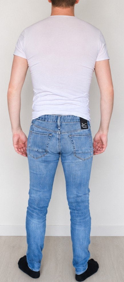 Denham Bolt Skinny Fit Jeans Lichtblauw W31, Ophalen of Verzenden, Zo goed als nieuw, Maat 46 (S) of kleiner, Blauw